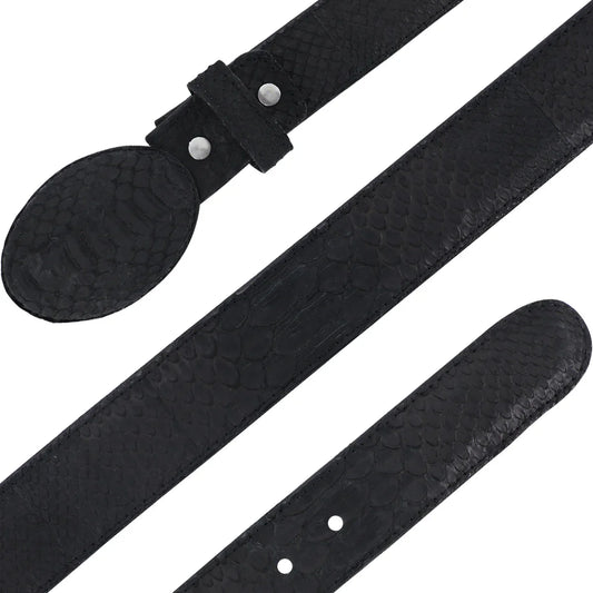 CINTURON VAQUERO PARA HOMBRE EN PIEL DE PITON NOBUCK
