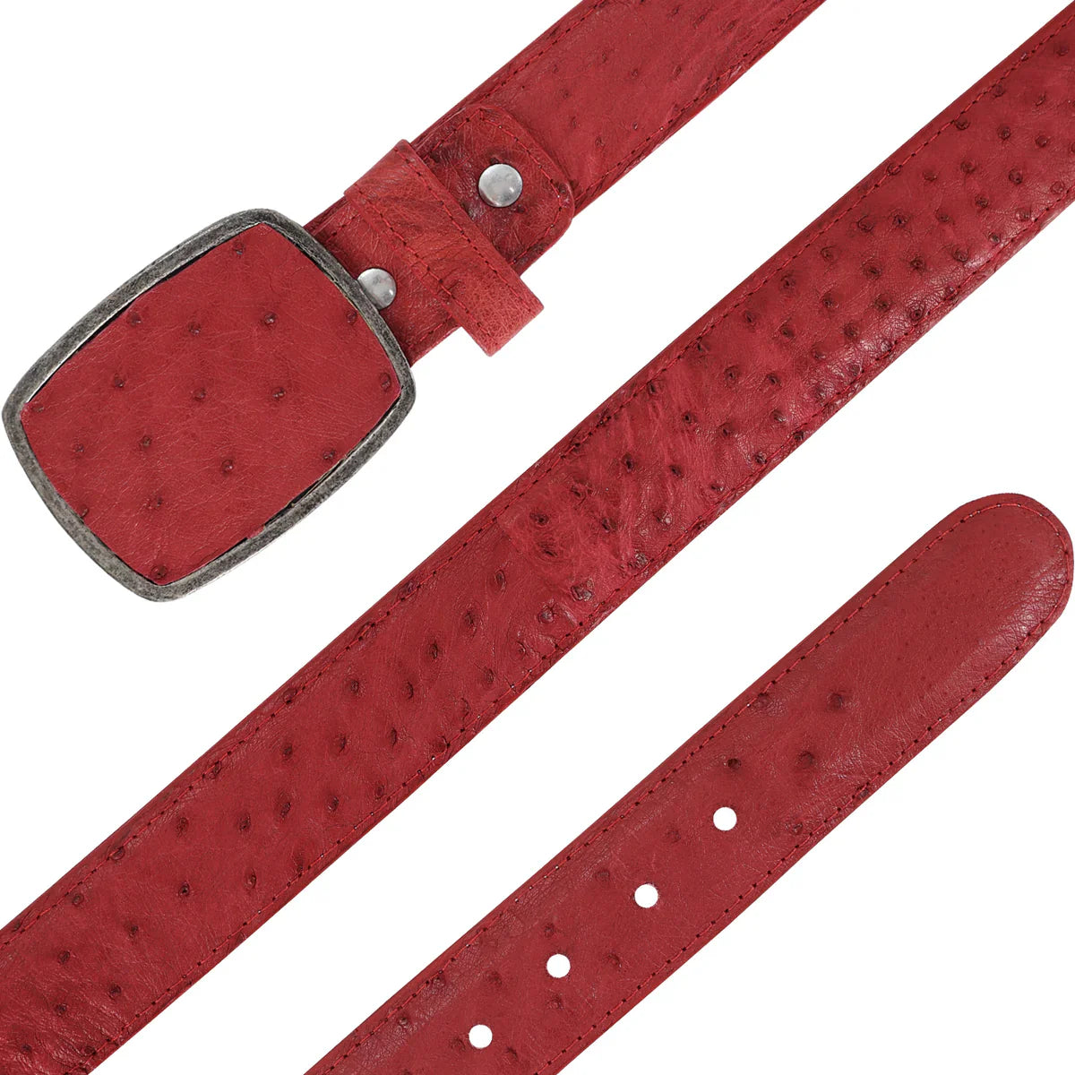 CINTURON HC PARA HOMBRE EN PIEL DE AVESTRUZ