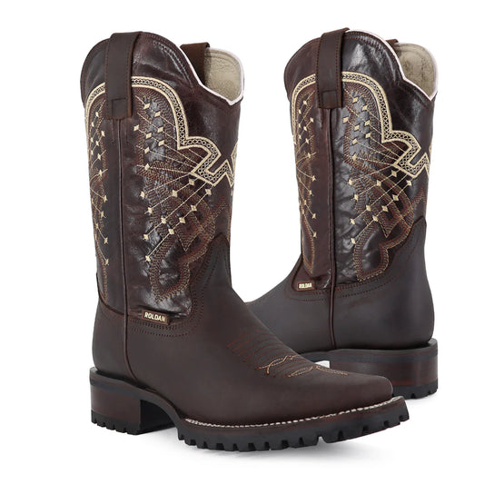 BOTA VAQUERA RODEO CRAZY SUELA TRUCK CHOCO