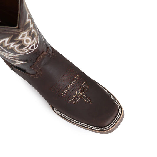 BOTA VAQUERA RODEO CRAZY SUELA POLIURETANO CHOCO