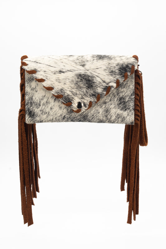 Bolso Mensajero Pelo de Vaca