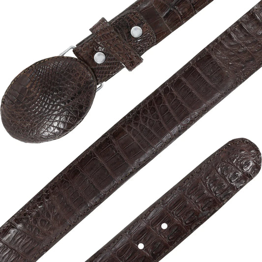 CINTURON HEBILLA VAQ PARA HOMBRE EN PIEL DE COCODRILO