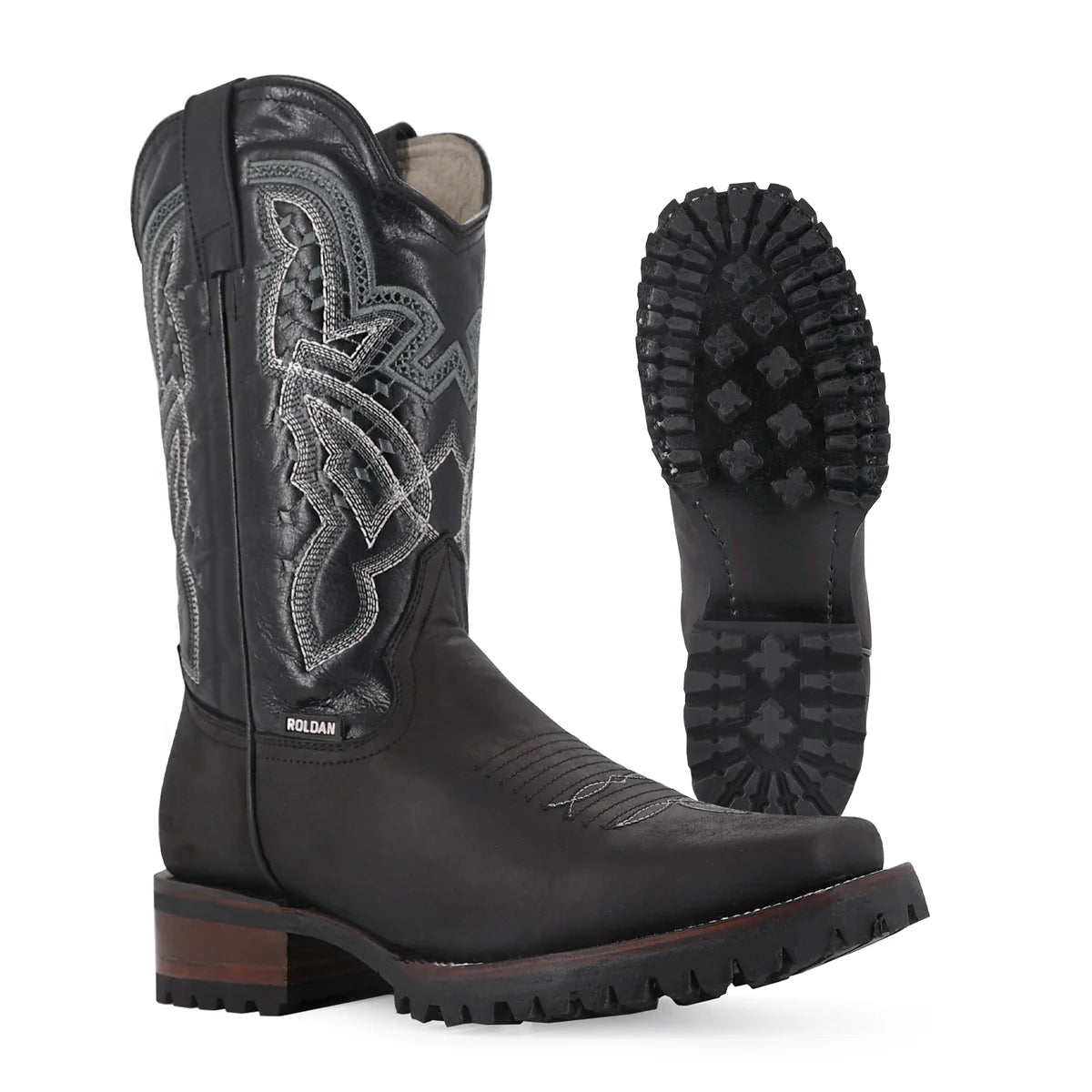 BOTA VAQUERA RODEO CRAZY SUELA TRUCK NEGRO