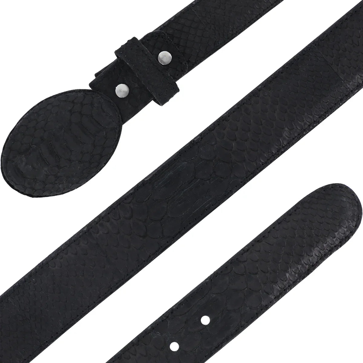 CINTURON VAQUERO PARA HOMBRE EN PIEL DE PITON NOBUCK