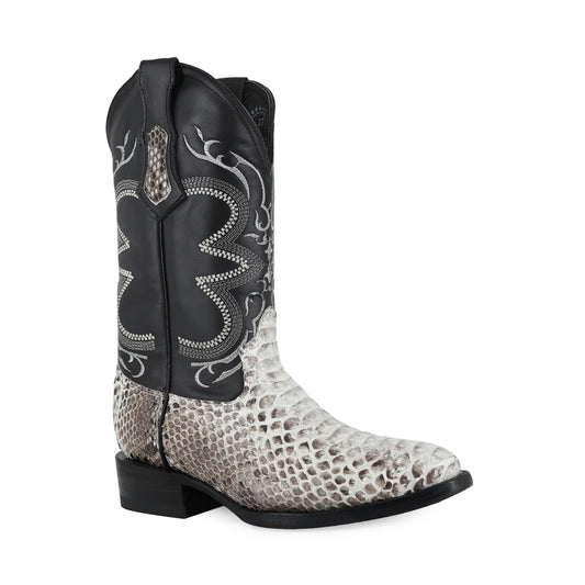 BOTA VAQUERA OVAL PITÓN NATURAL