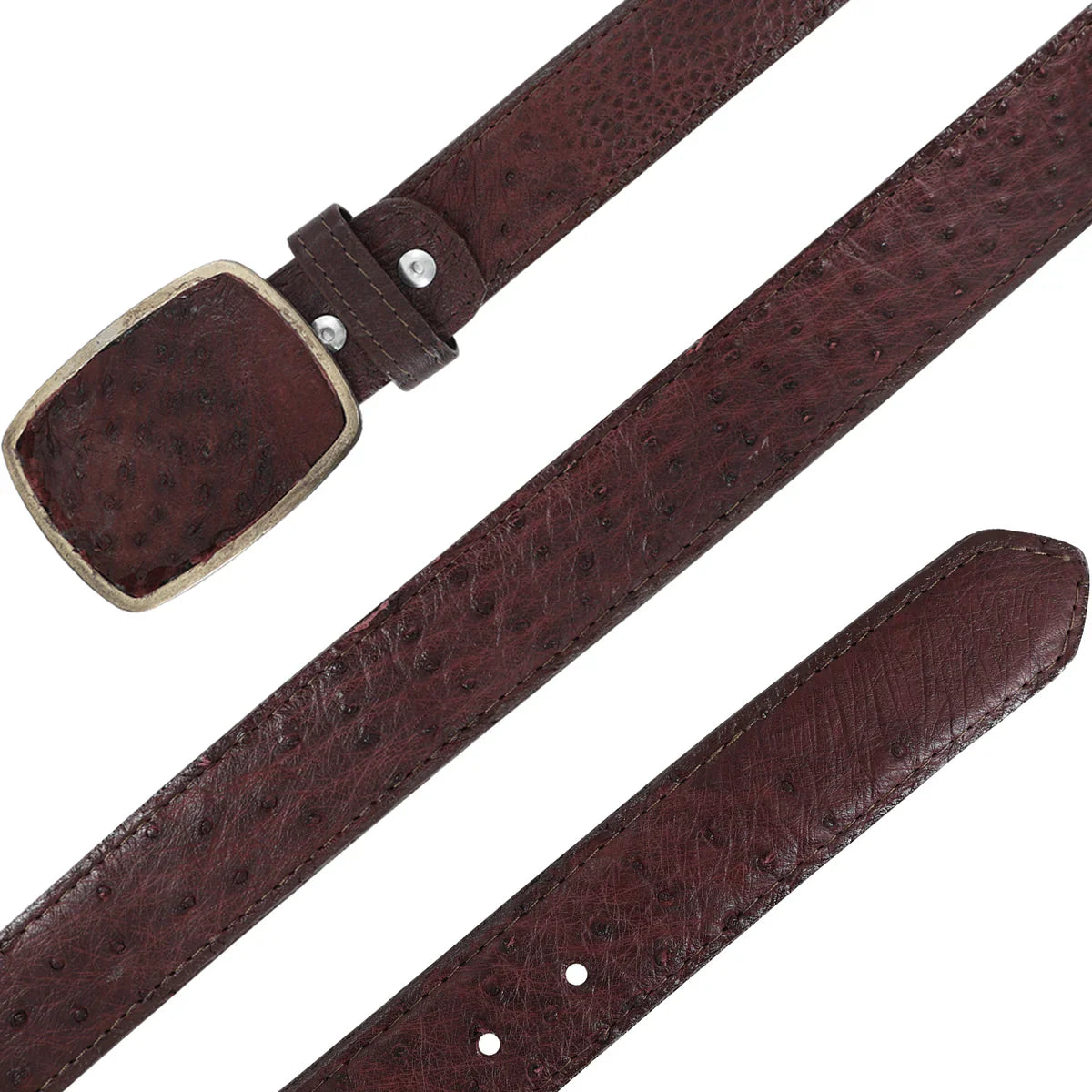 CINTURON HC PARA HOMBRE EN PIEL DE AVESTRUZ