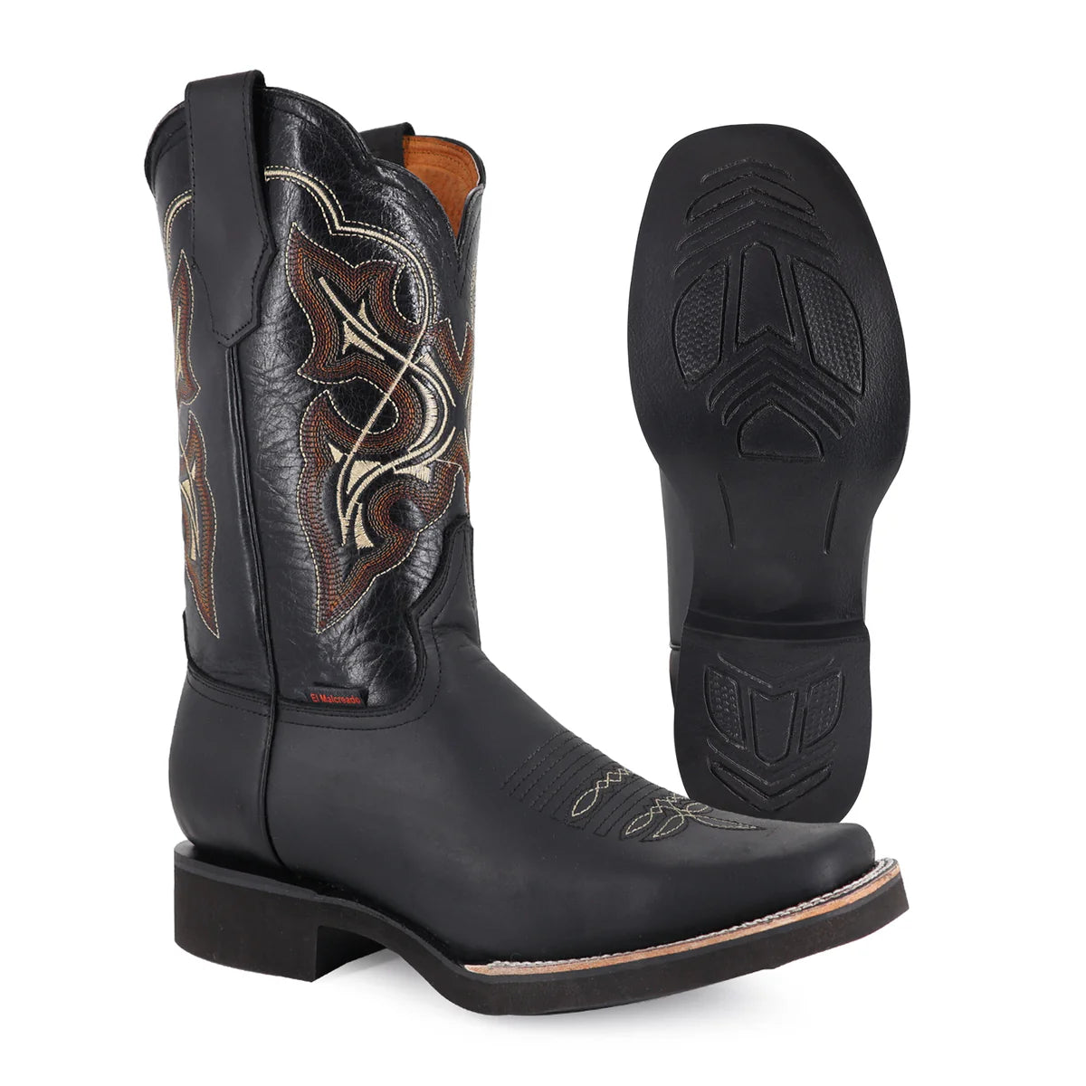 BOTA VAQUERA RODEO CRAZY SUELA POLIURETANO NEGRO