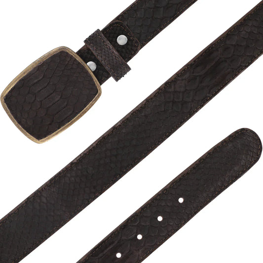 CINTURON HC PARA HOMBRE EN PIEL DE PITON NOBUCK