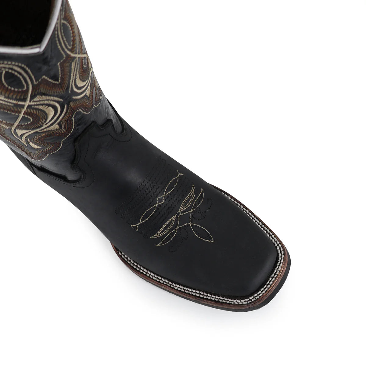 BOTA VAQUERA RODEO CRAZY NEGRO