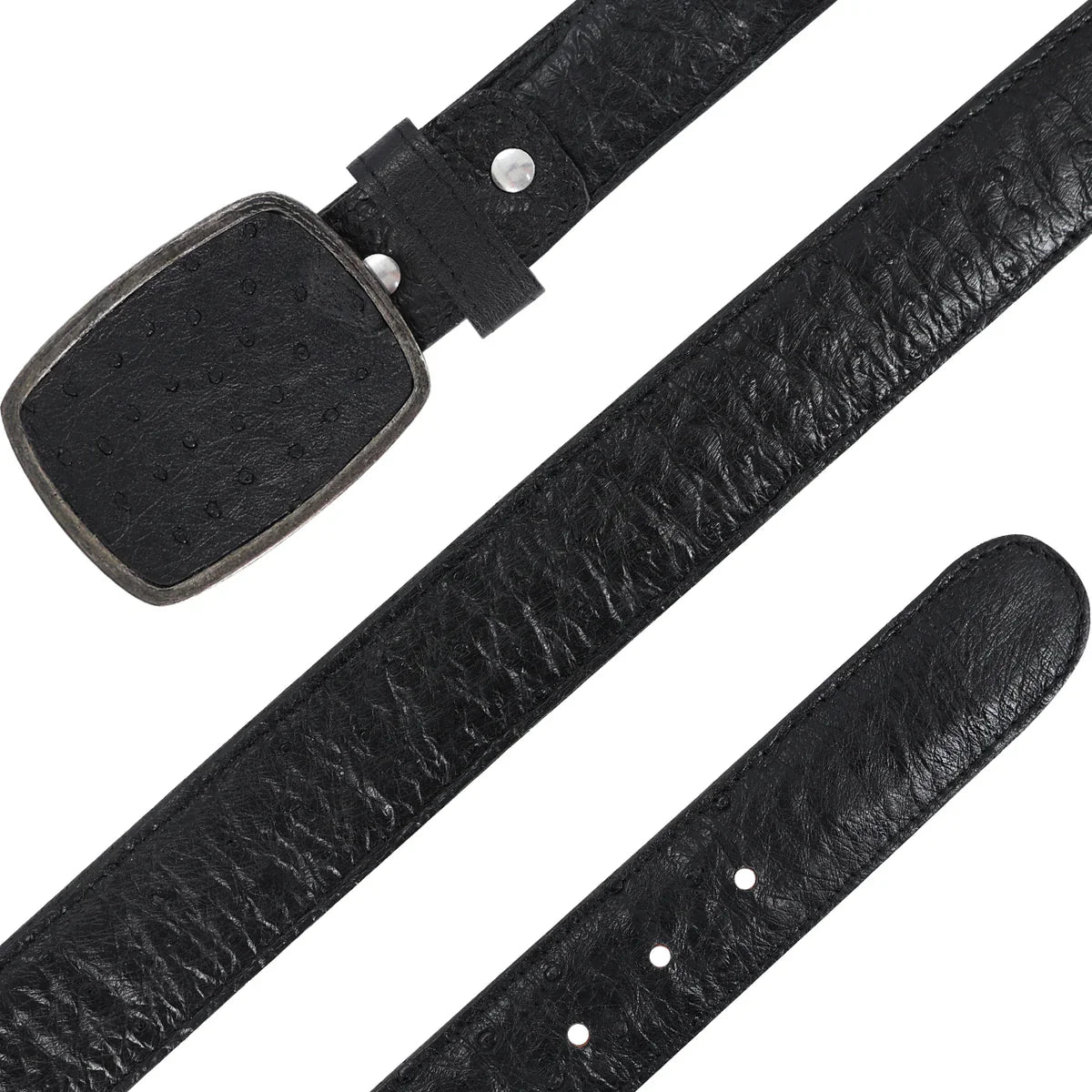 CINTURON HC PARA HOMBRE EN PIEL DE AVESTRUZ