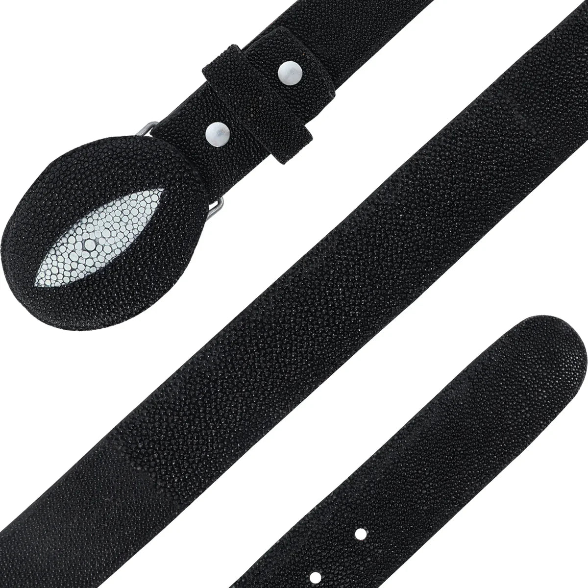 CINTURON HEBILLA VAQ PARA HOMBRE EN PIEL DE MANTARRAYA