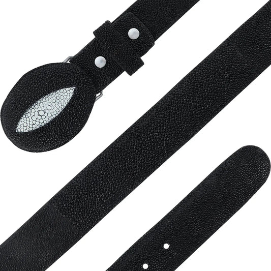 CINTURON HEBILLA VAQ PARA HOMBRE EN PIEL DE MANTARRAYA