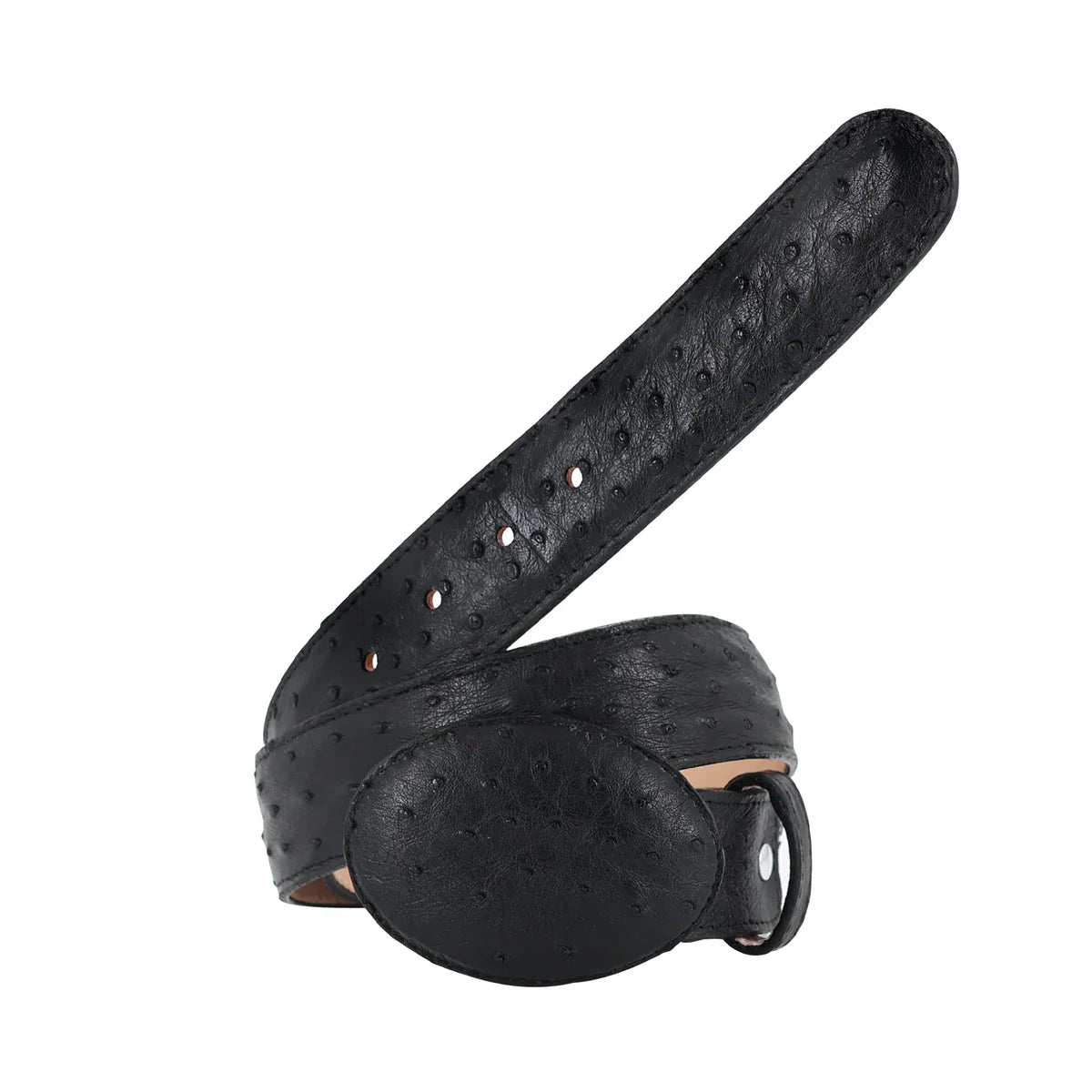 CINTURON VAQUERO PARA HOMBRE EN PIEL DE AVESTRUZ