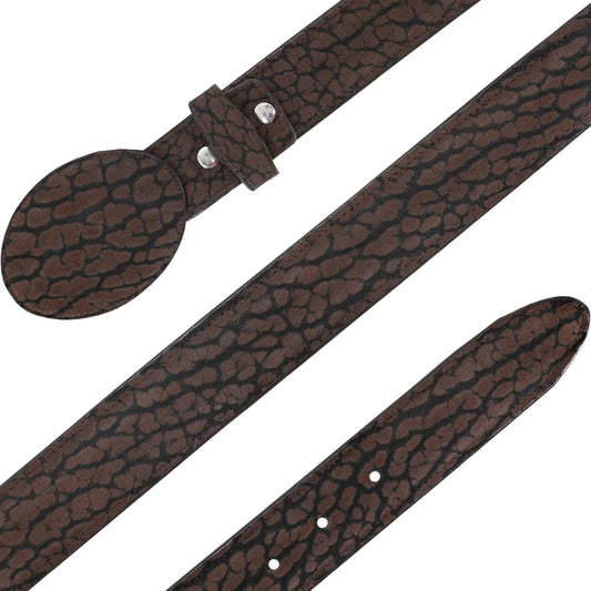 CINTURON VAQUERO PARA HOMBRE EN PIEL DE CUELLO DE TORO