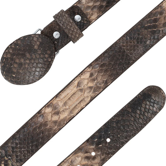 CINTURON VAQUERO PARA HOMBRE EN PIEL DE PITON