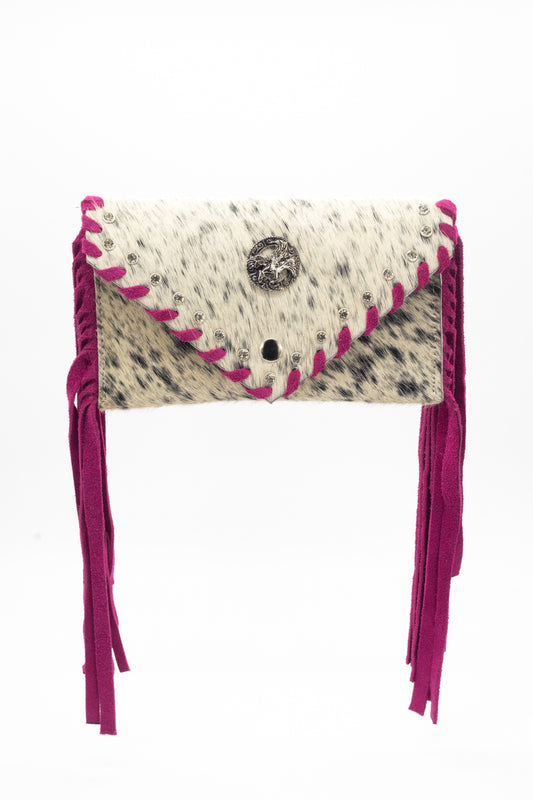 Bolso Mensajero Pelo de Vaca