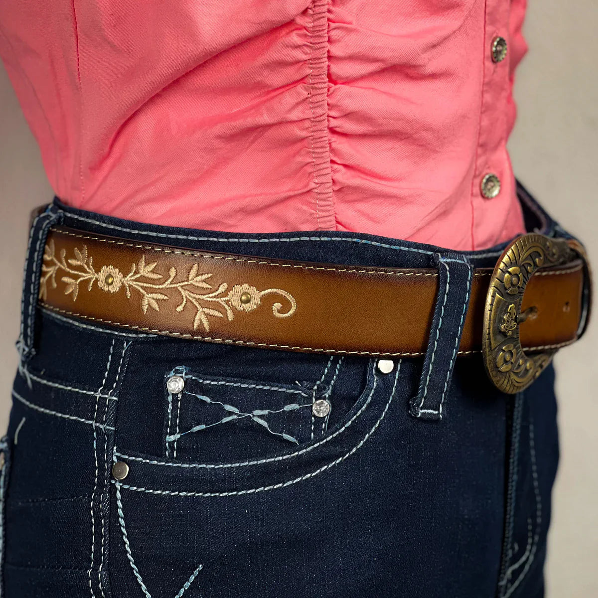 CINTO VAQUERO PARA DAMA MODELO ARMONIA