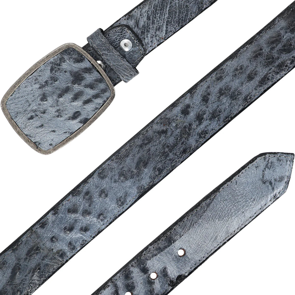 CINTURON HC PARA HOMBRE EN PIEL DE AVESTRUZ