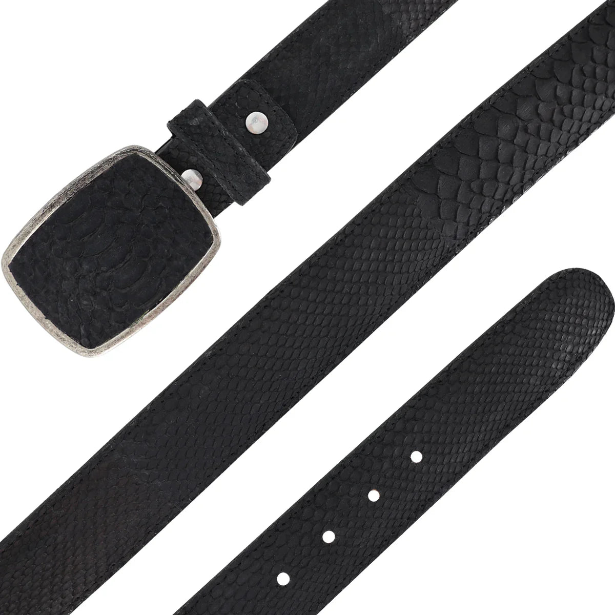 CINTURON HC PARA HOMBRE EN PIEL DE PITON NOBUCK