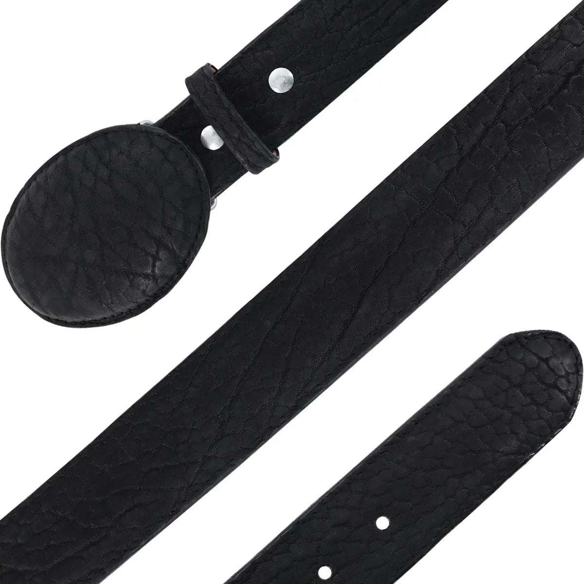 CINTURON VAQUERO PARA HOMBRE EN PIEL DE CUELLO DE TORO