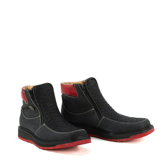 MACHO PYTHON NEGRO SUELA ROJA