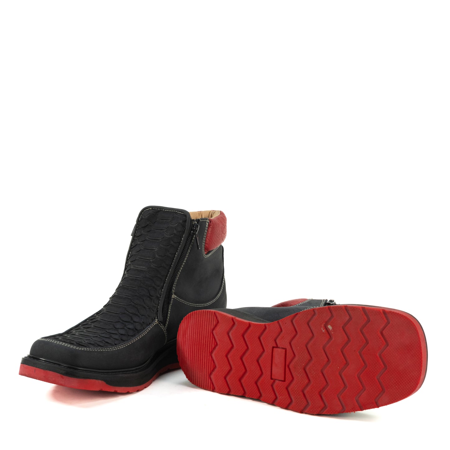 MACHO PYTHON NEGRO SUELA ROJA